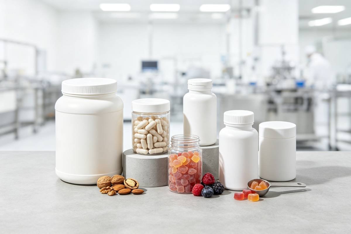 Custom Food-Grade Plastic Packaging Bottles | Safe Solutions for Nutrition and Snack Brands
