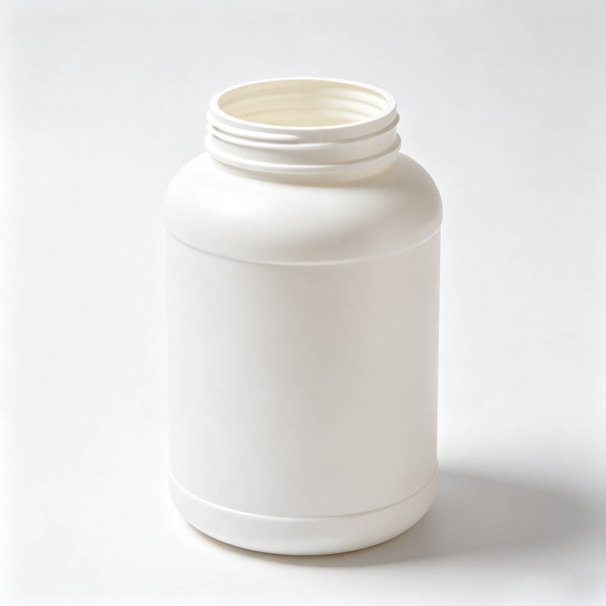 61oz / 1800ml HDPE Plastic Jar For Protein Powder and Dietary Supplements