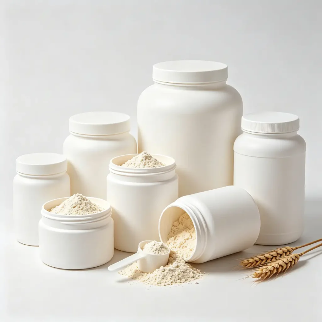 Protein Powder Plastic Jars