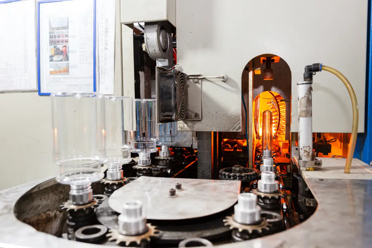 Automatic bottle blowing machine