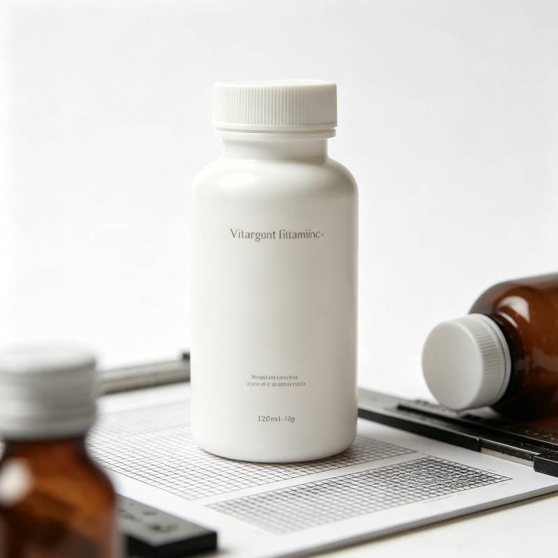 Logo printing for Vitamin & Capsule Plastic Bottles Food Grade Supplement Containers