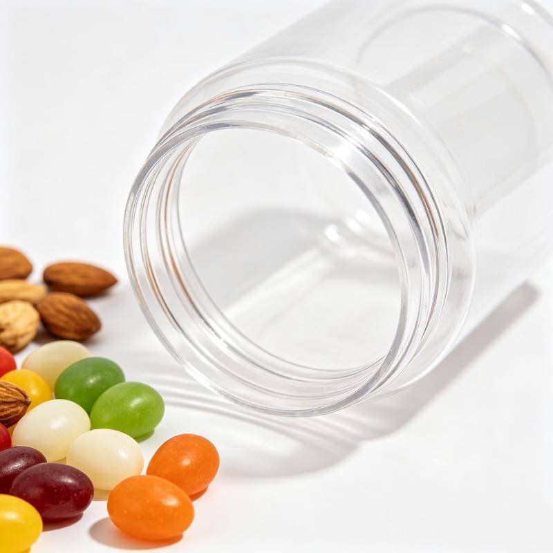 Food Grade Gummy & Snack Plastic Containers Wide Mouth Airtight Storage Jars