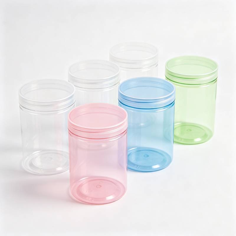 Food Grade Gummy & Snack Plastic Containers Wide Mouth Airtight Storage Jars