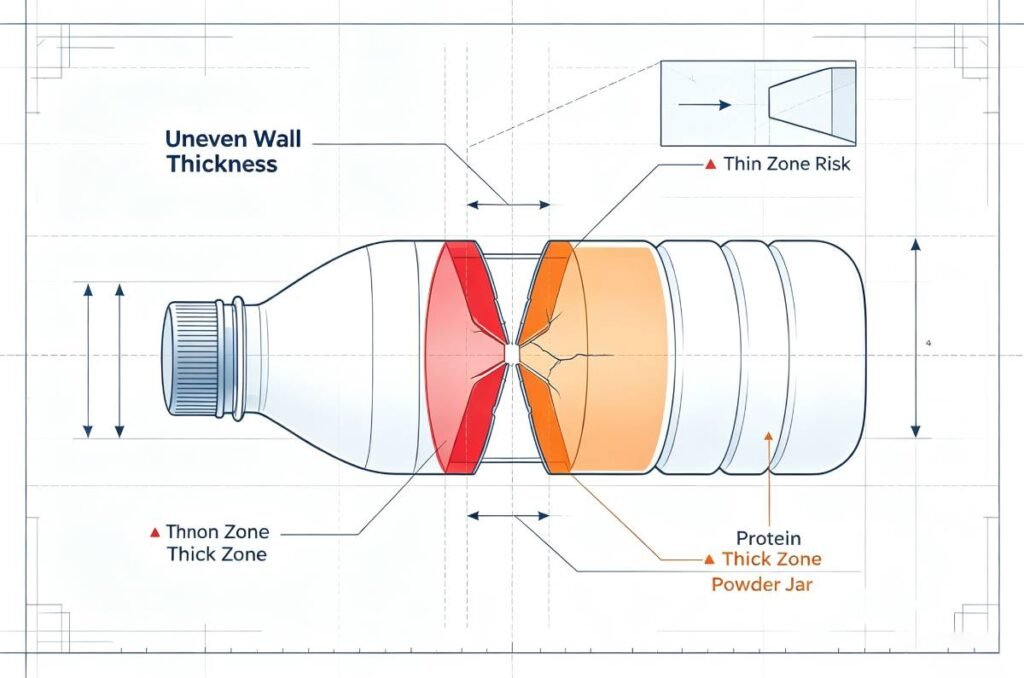 Why Wall‑Thickness Uniformity Matters For Blow‑Molded Food‑Grade Plastic Bottles