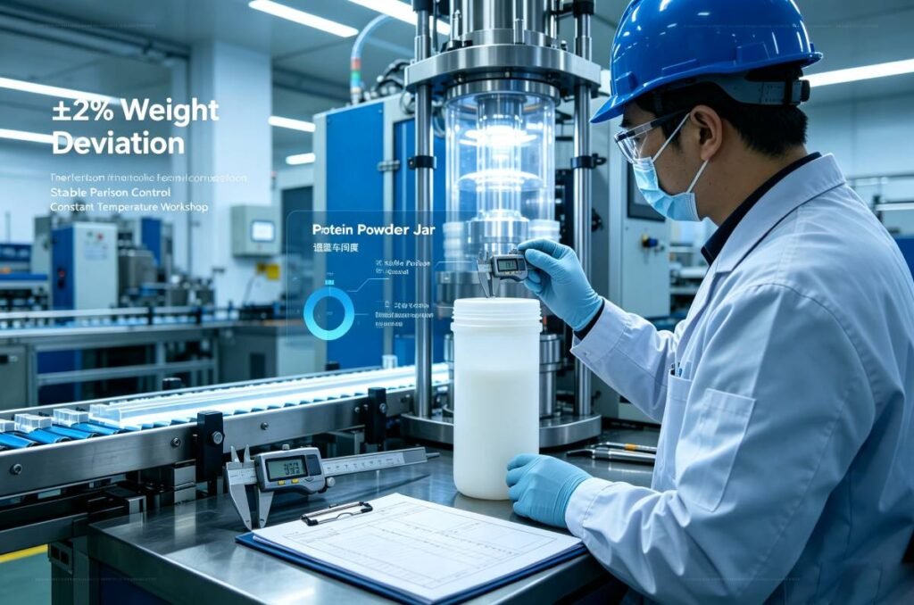 Why Wall‑Thickness Uniformity Matters For Blow‑Molded Food‑Grade Protein powder jar