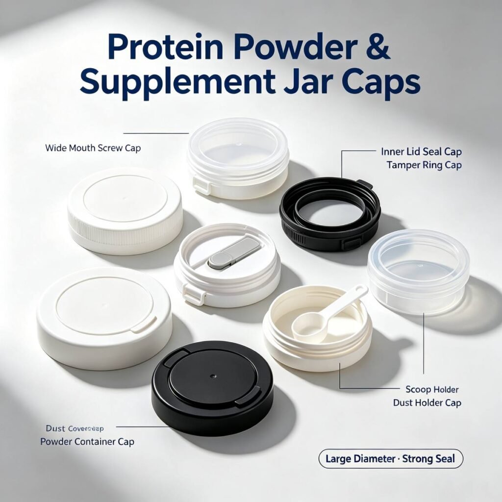 Protein Powder & Supplement Jar Caps