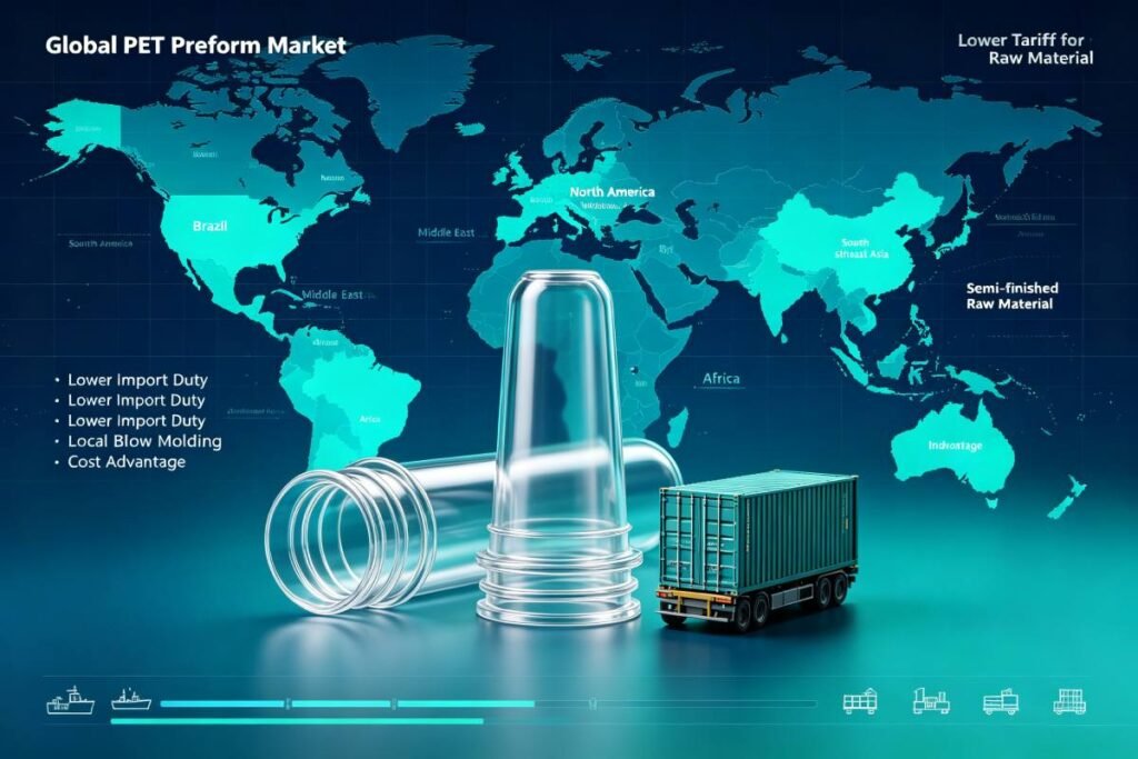 Global PET Preform Market & Import Tariff Benefits