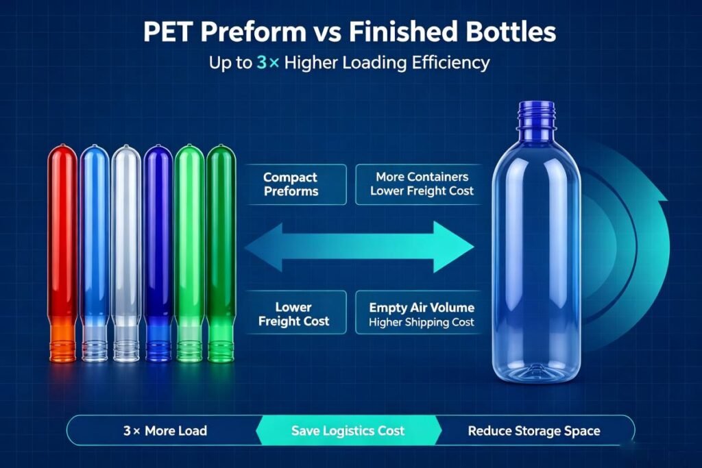 PET Preform vs Finished Bottles