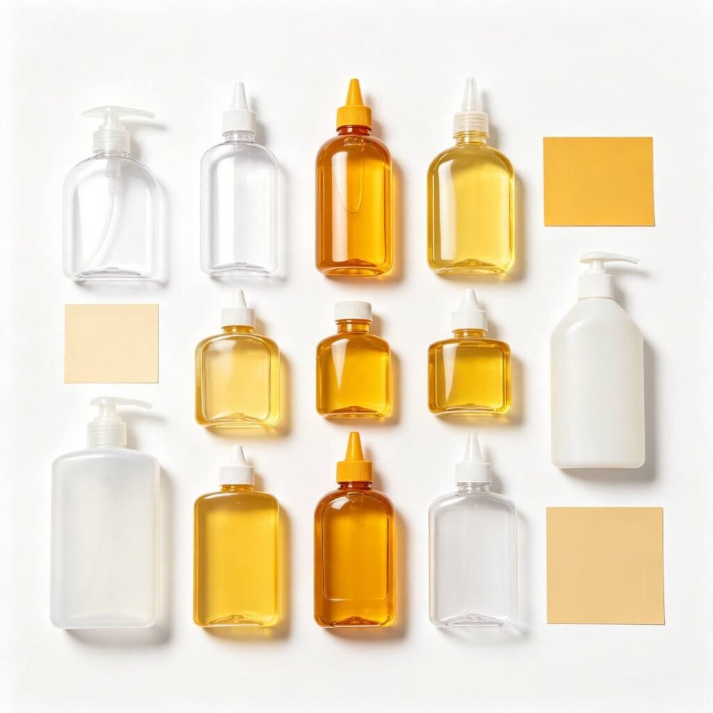 Custom color and label PP squeeze bottles for liquid tallow and olive oil, multi-capacity plastic oil bottles for B2B orders
