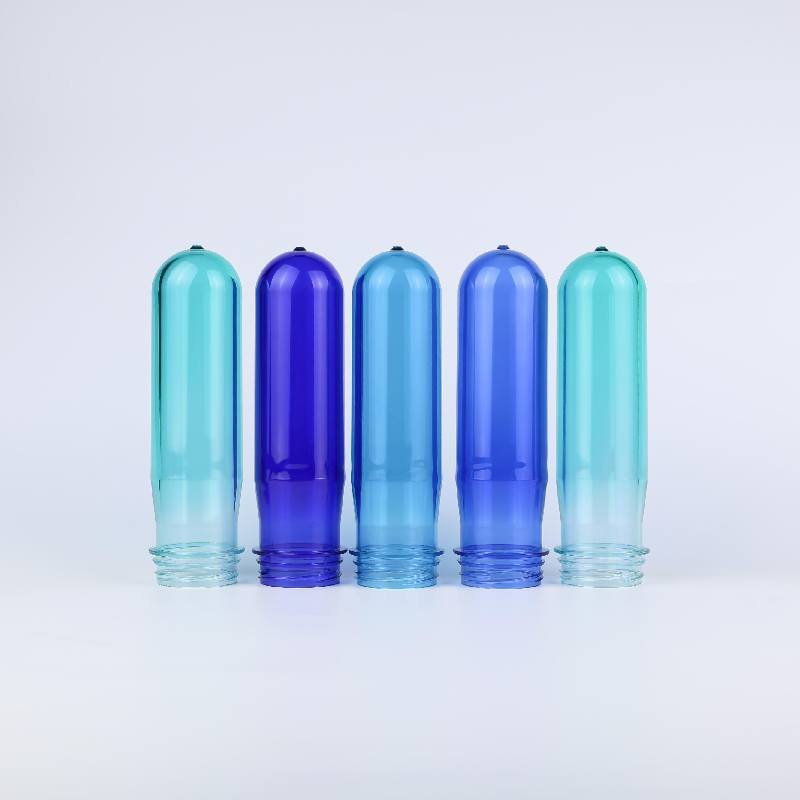 Heavy‑duty 55mm PET preform with support ring for disposable water bottle